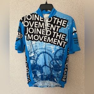 Vomax Unisex‎ Relax Fit Size Small Cycling Jersey  Blue